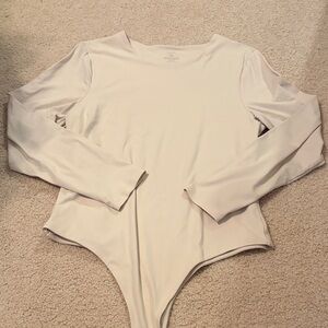 nuuds Cream Long Sleeve Bodysuit